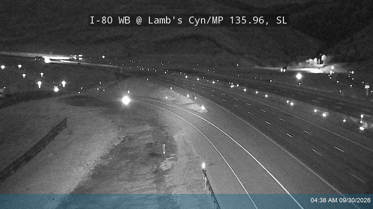 I-80 / Parleys Canyon WB @ Lambs Canyon Rd On-ramp / MP 135.96, SL