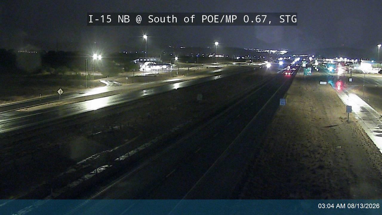 I-15 NB @ South of POE / MP 0.67, STG