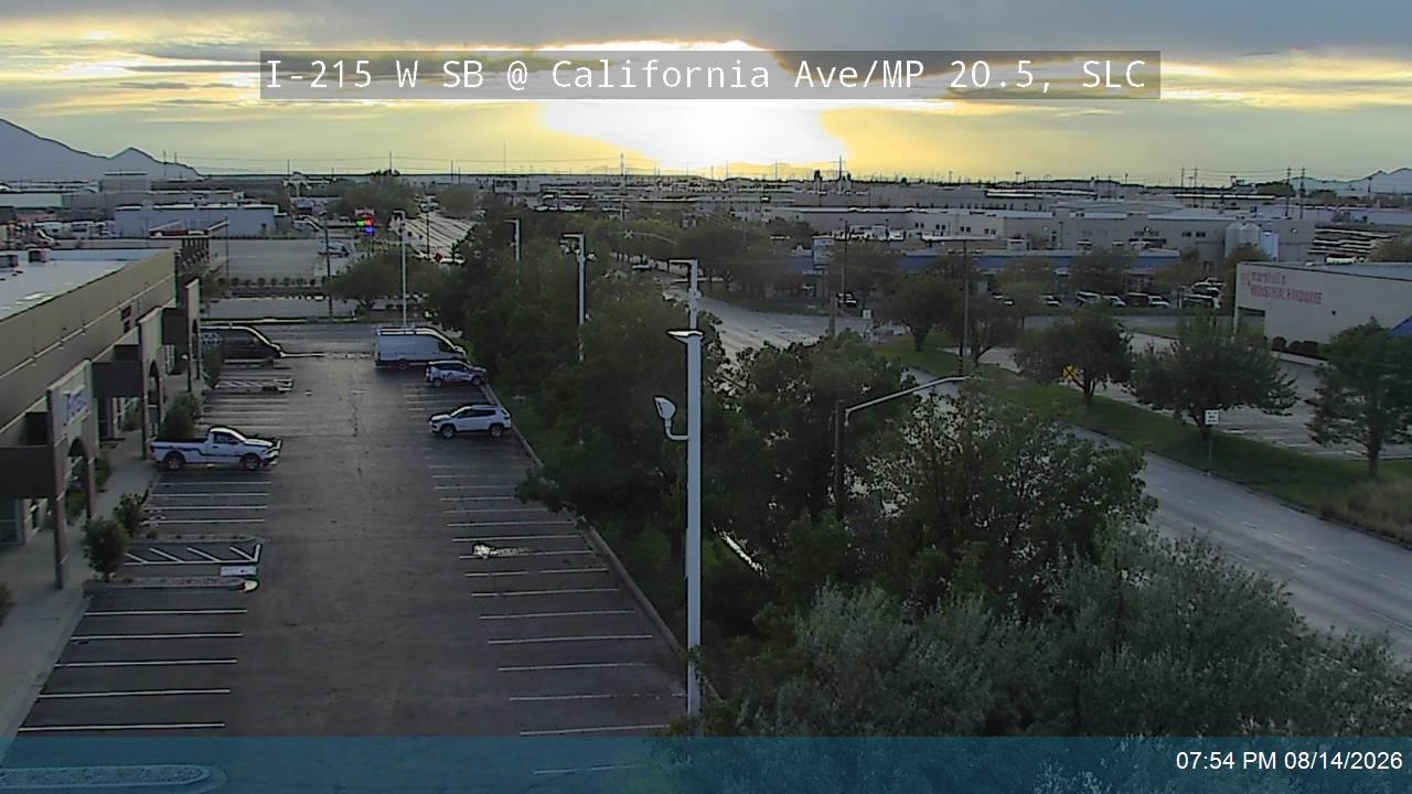 I-215 W SB @ California Ave / 1330 S / MP 20.5, SLC