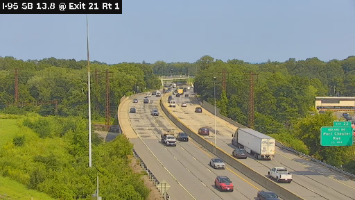 I-95 MP 013.80 SB at Interchange 21 (Route1/I-287)