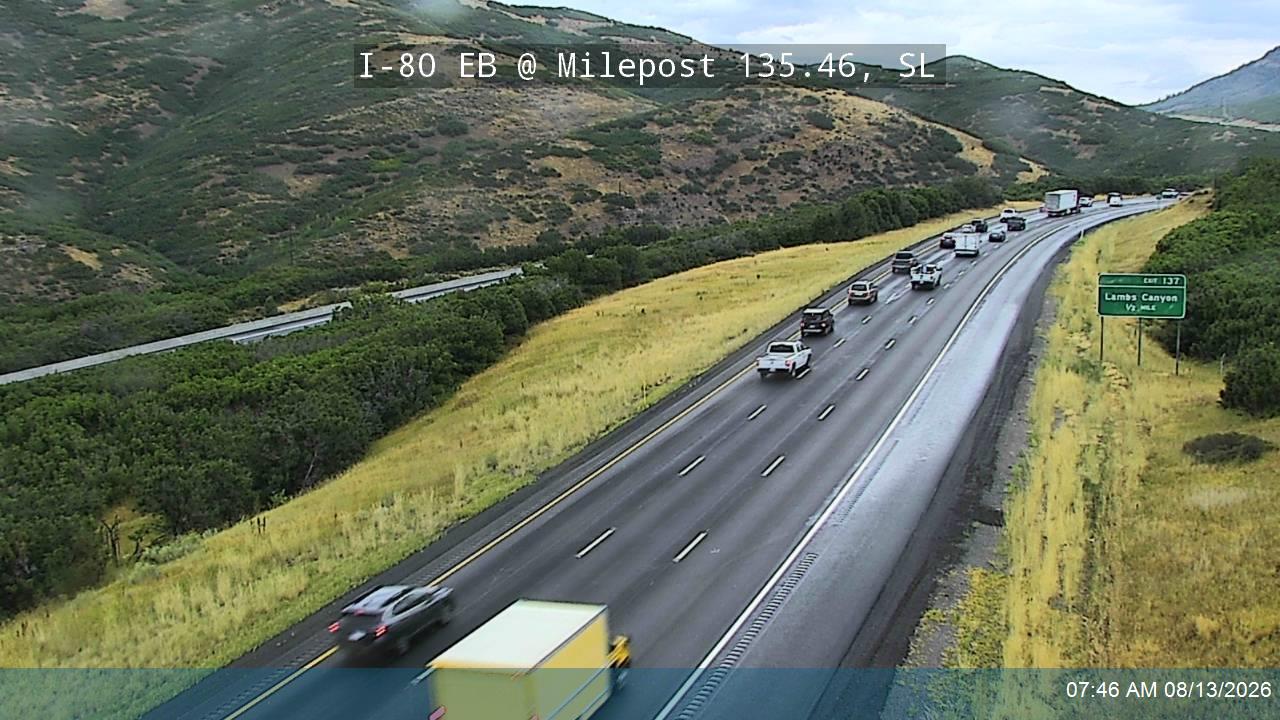 I-80 / Parley's Canyon EB @ Milepost 135.46, SL