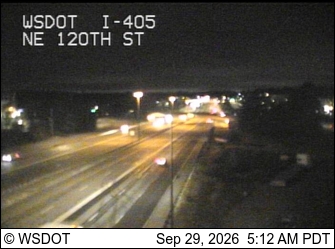 I-405 at MP 20.1: NE 120th St