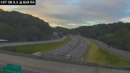 I-87 MP 005.10 SB at Interchange 6A (Ridge Hill)