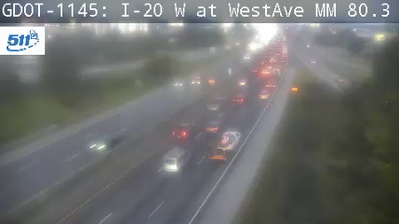 GDOT-1145: I-20 W at WestAve MM 80.3 (Rockdale)