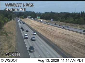 I-205 at MP 29.7: Burton Rd