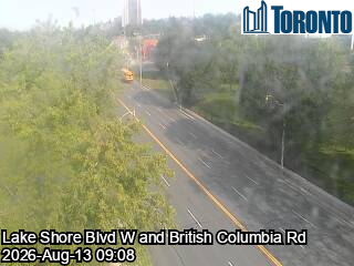 Lake Shore Boulevard east of British Columbia Road