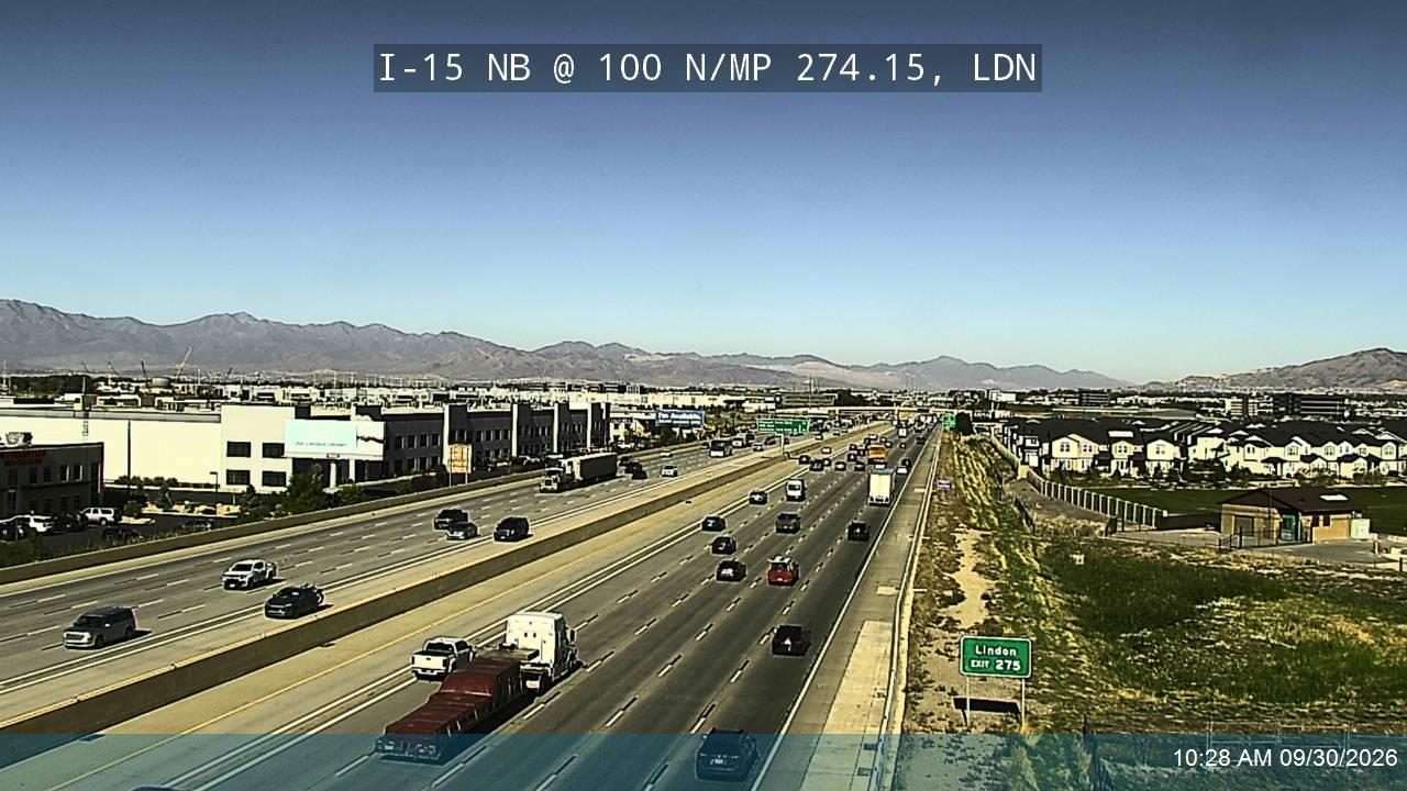 I-15 NB @ 100 N / MP 274.15, LDN
