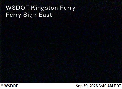 WSF Kingston Ferry Sign East