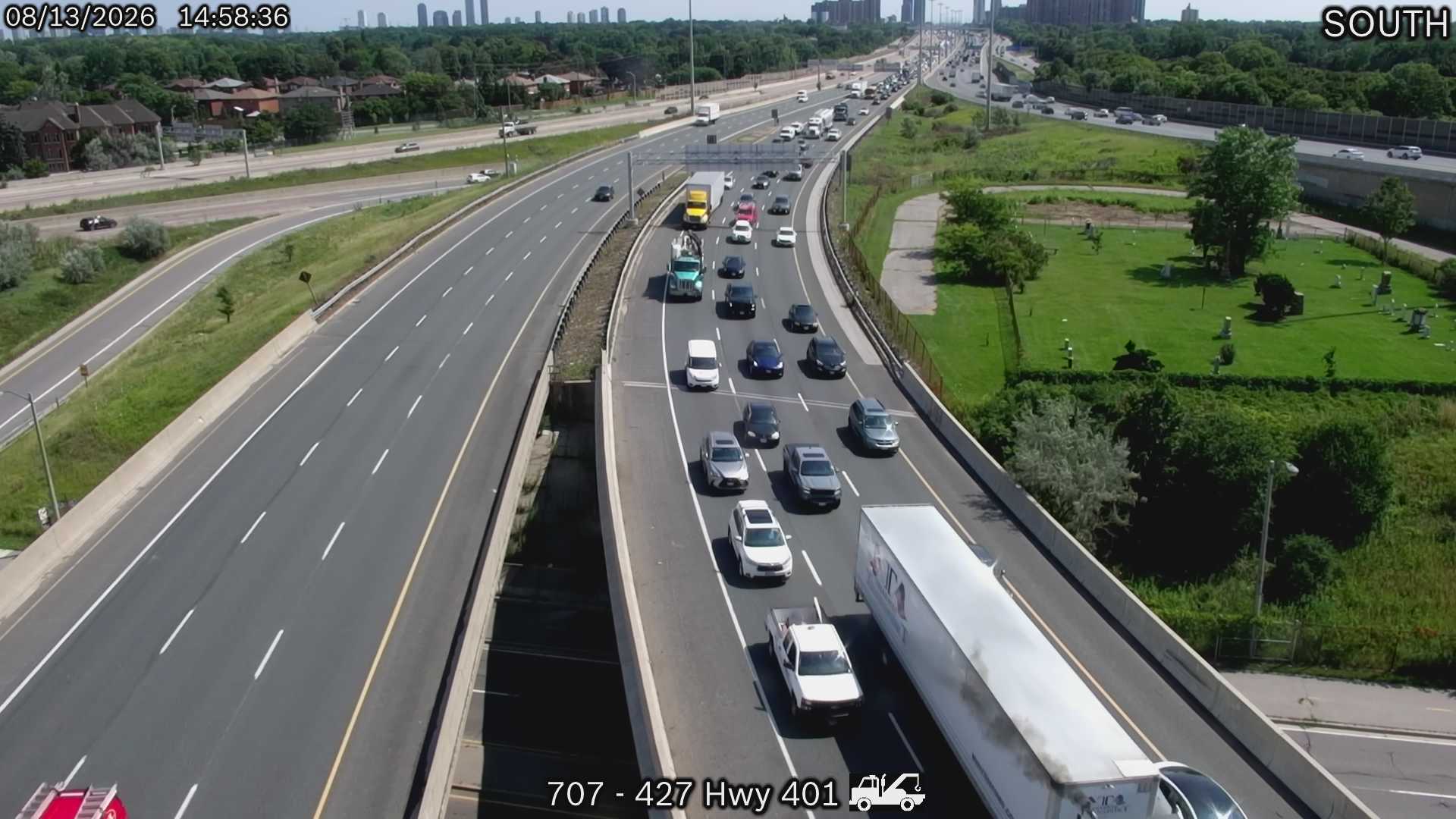 Highway 427 near Highway 401