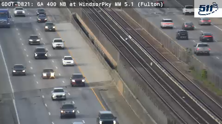 GDOT-0821: SR400/US19 N at WindsorPkwy MM 4.9 (Fulton)