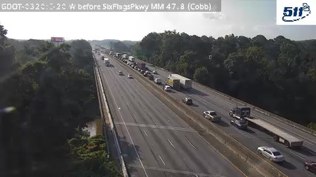 GDOT-0320: I-20 W before SixFlagsPkwy MM 47.8 (Cobb)