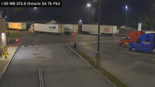 I-90 MP 375.60 WB Ontario Service Area Truck Park 2