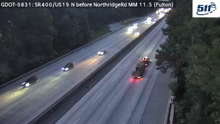 GDOT-0831: SR400/US19 N before NorthridgeRd MM 11.4 (Fulton)