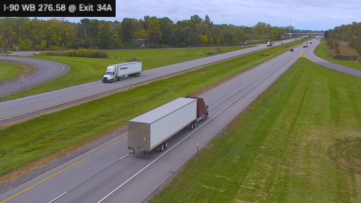 I-90 MP 276.58 WB at Interchange 34A