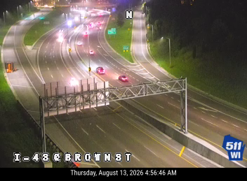I-43  - I-43 at Brown St