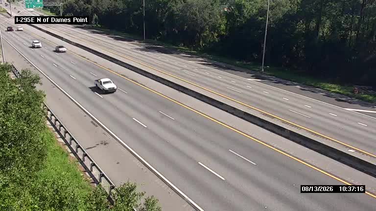I-295 E N of Dames Pt Bridge
