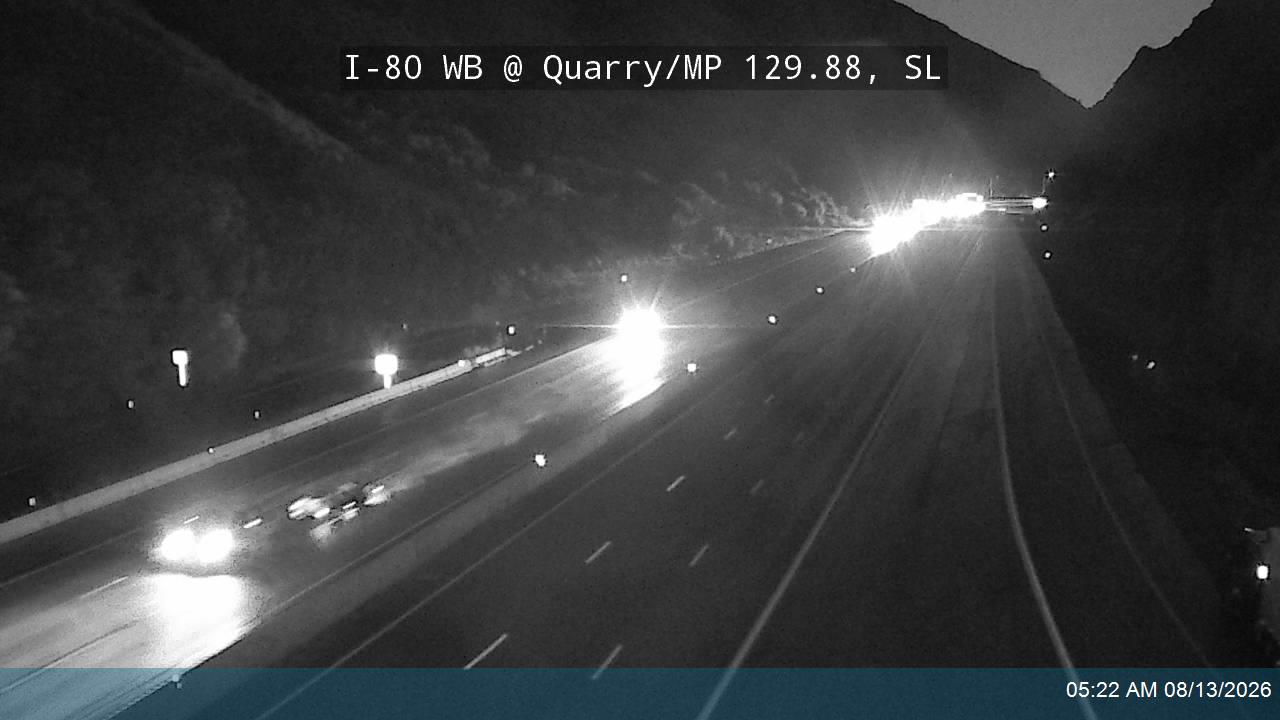 I-80 / Parley's Canyon WB @ Quarry / MP 129.88, SL