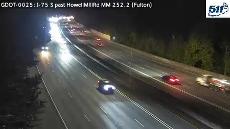 GDOT-0025: I-75 S past HowellMillRd MM 252.2 (Fulton)