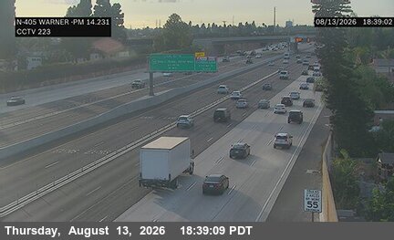I-405 : (223) South of Warner Avenue