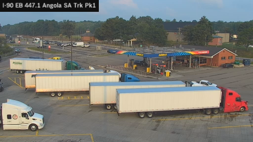 I-90 MP 447.1 EB Angola Service Area Truck Park 1