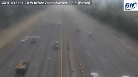 GDOT-0351: I-20 W before CapitolAve MM 57.5 (Fulton)