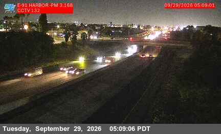 CA-91 - SR-91 : (132) Harbor Boulevard - East