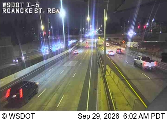 I-5 at MP 168: Roanoke St Express Lanes