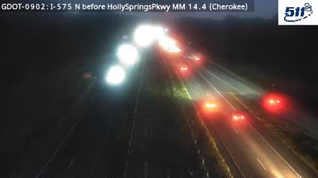 GDOT-0902: I-575 N before HollySpringsPkwy MM 14.1 (Cherokee)