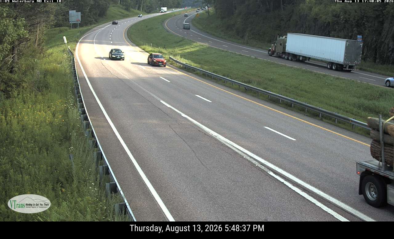 I-89 NB Exit 10 Waterbury South