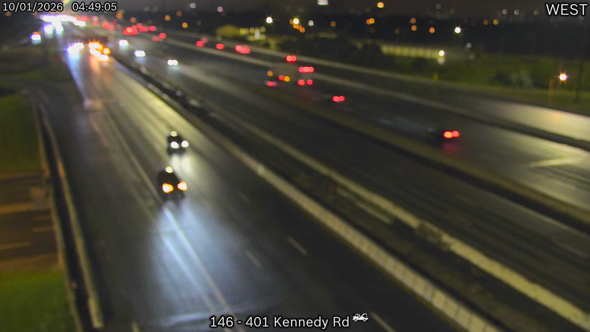 Highway 401 at Kennedy Road