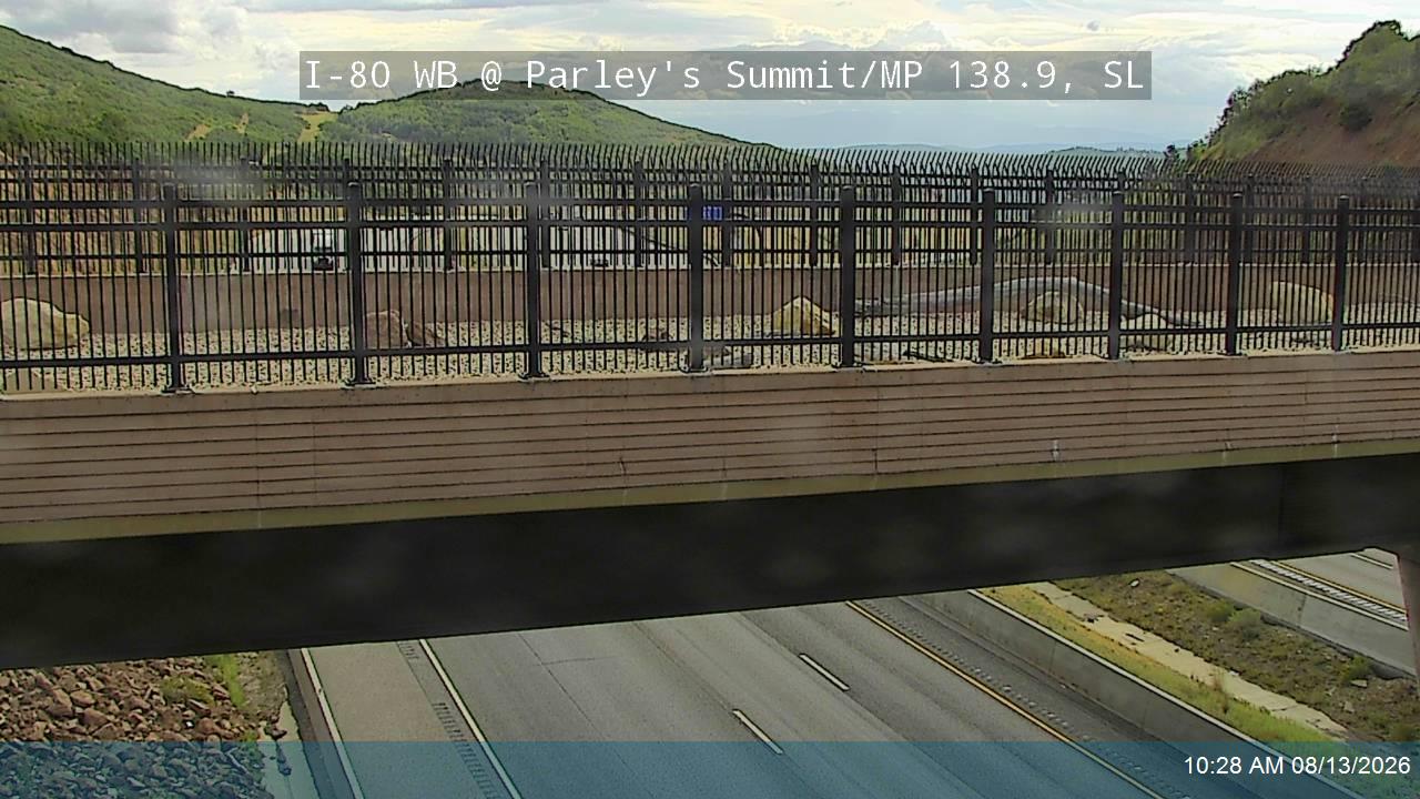 I-80 WB @ Parley's Summit / MP 138.9, SL