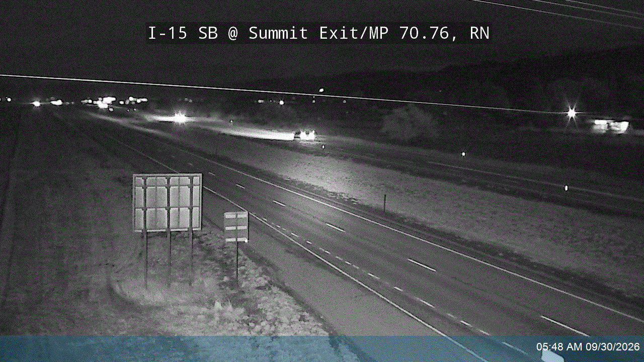 I-15 SB @ Summit Exit / MP 70.76, RN