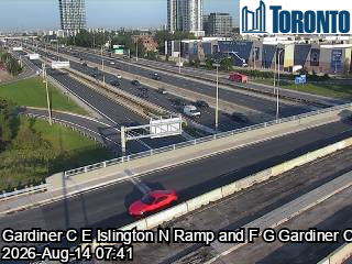 Gardiner Expressway near Islington Avenue
