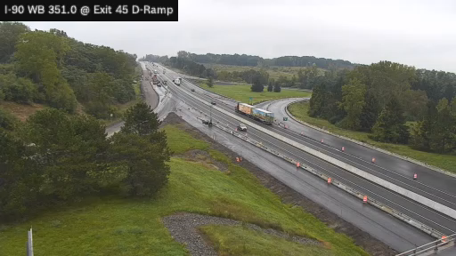 I-90 MP 351.00 WB at Interchange 45 (Victor)
