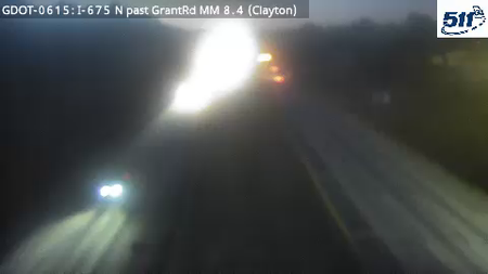 GDOT-0615: I-675 N past GrantRd MM 8.4 (Clayton)