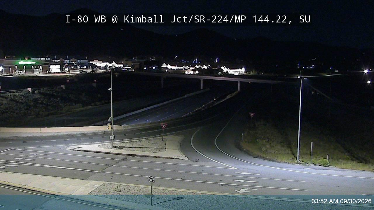 I-80 WB @ Kimball Jct / SR-224 / MP 144.22, SU