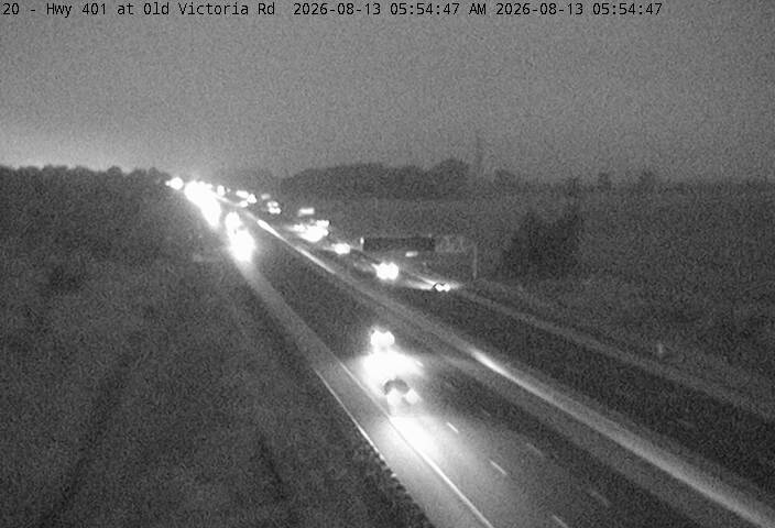 Highway 401 near Old Victoria Road South