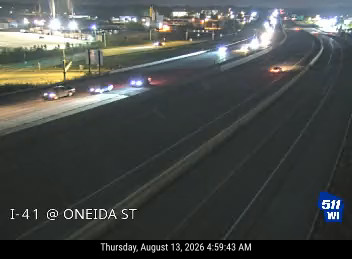 I-41  - I-41 at Oneida St