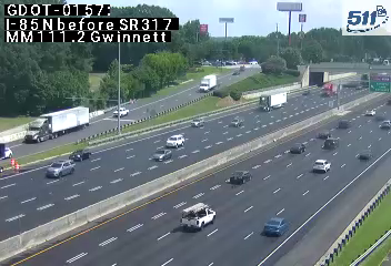 GDOT-0157: I-85 N before SR317 MM 111.2 (Gwinnett)
