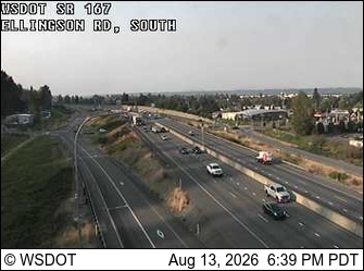 SR 167 at MP 12.1: Ellingson Rd, S
