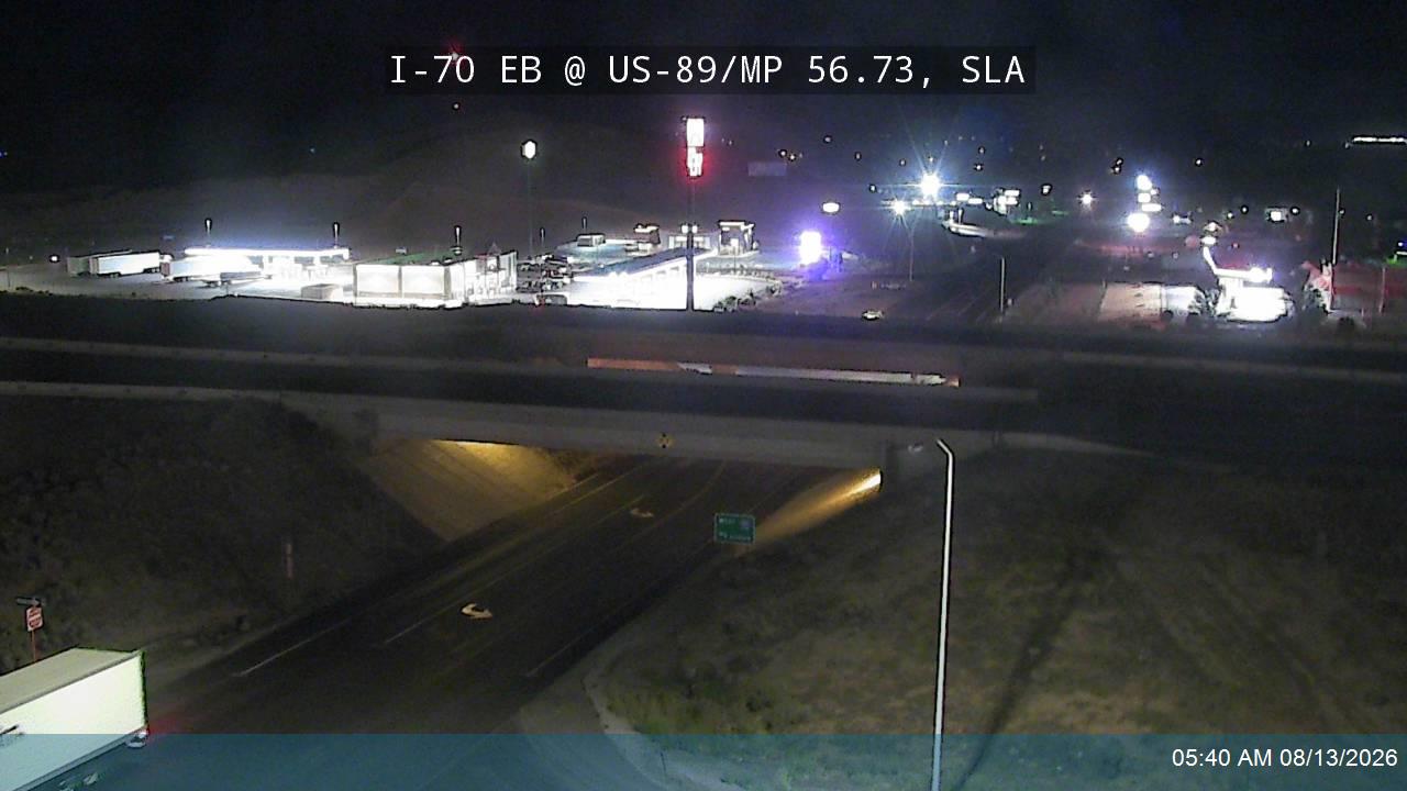 I-70 EB @ State St / US-89 / MP 56.73, SLA