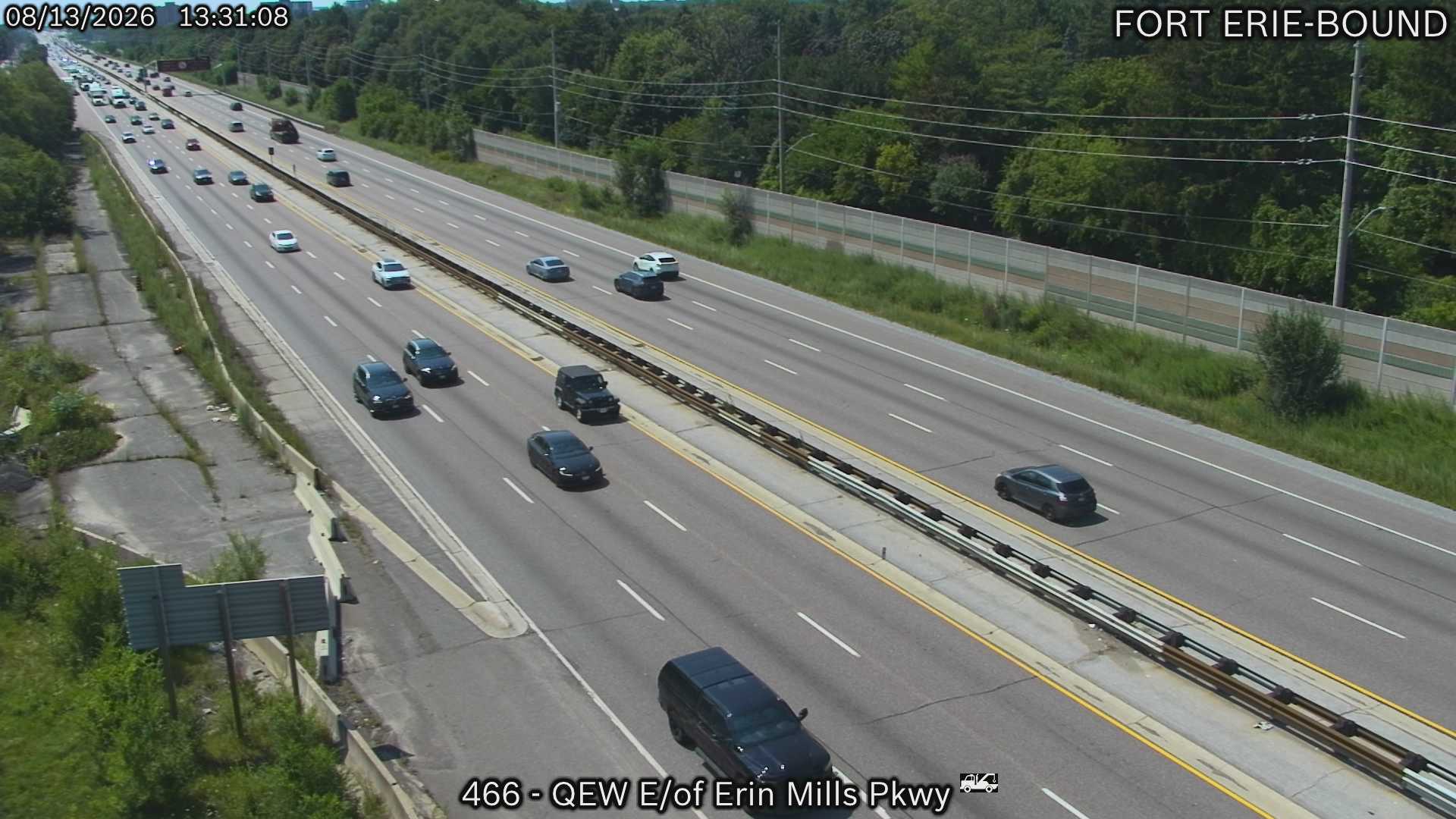 QEW East of Erin Mills Parkway