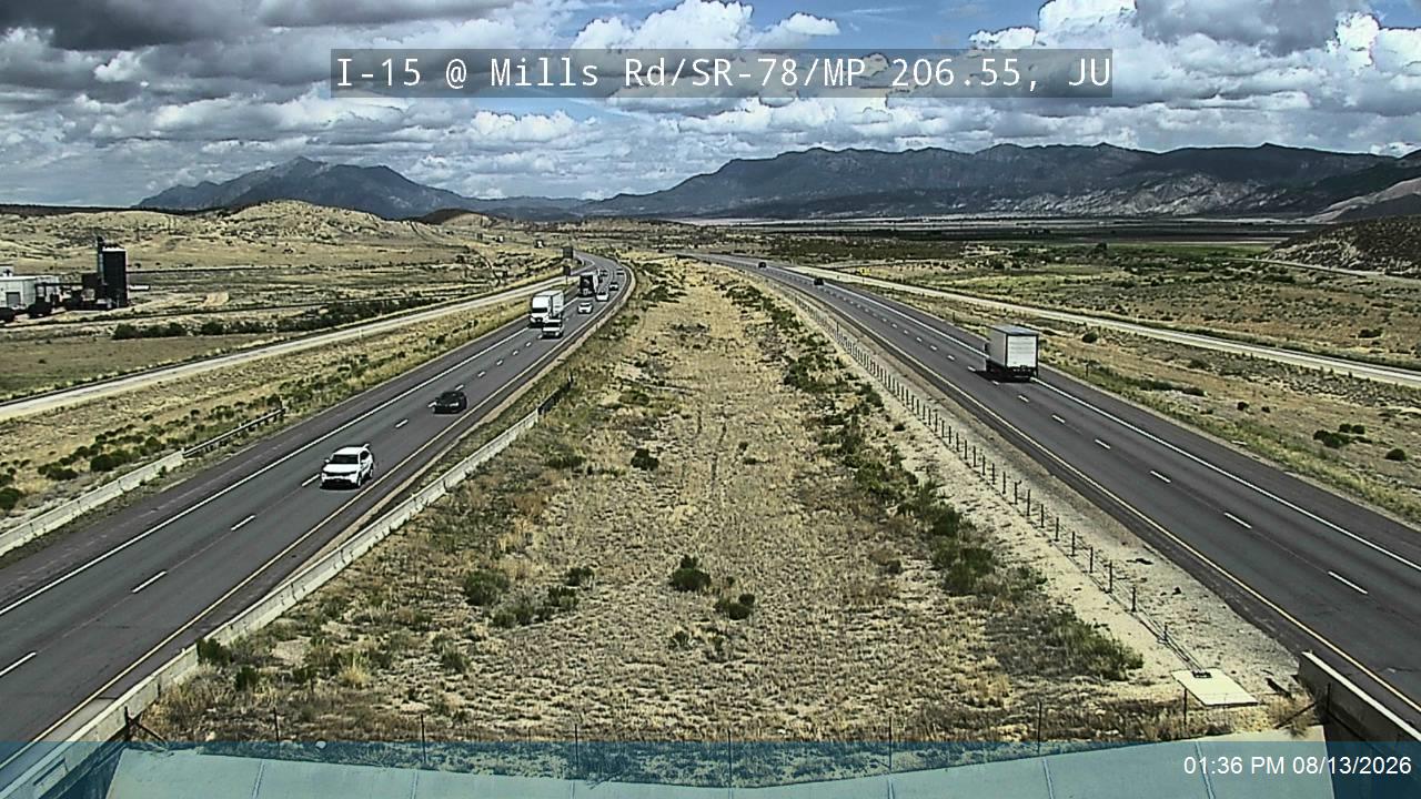 I-15 @ Mills Rd / SR-78 / MP 206.55, JU                                                             