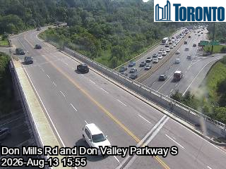 Don Valley Parkway near Don Mills Road