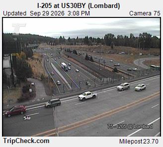 I-205 at US30BY (Lombard)