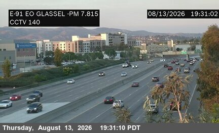 SR-91 : (140)  East of Glassell Street