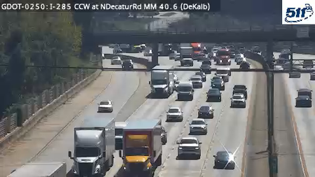 GDOT-0250: I-285 CCW at NDecaturRd MM 40.6 (DeKalb)