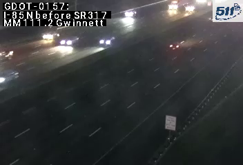 GDOT-0157: I-85 N before SR317 MM 111.2 (Gwinnett)