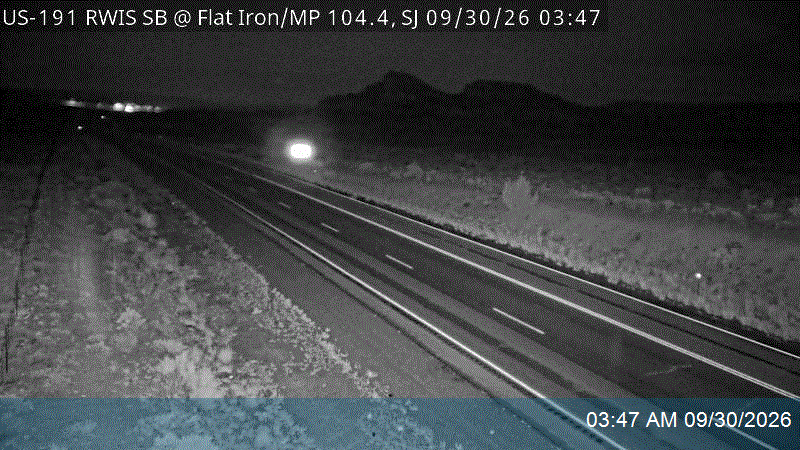 US-191 RWIS SB @ Flat Iron / MP 104.44, SJ