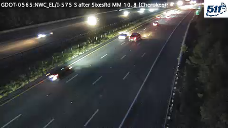 GDOT-0565: I-575 S after SixesRd MM 10.8 (Cherokee)
